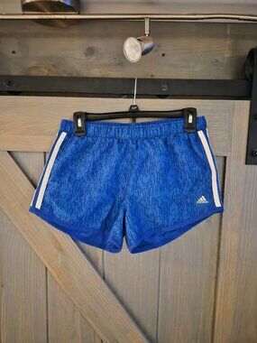 Blue adidas shorts (youth size large)